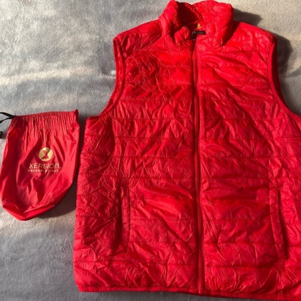 Xersion Vibrant Red Quilted Vest